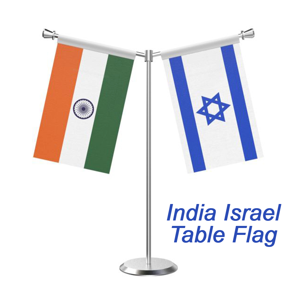 INDIA ISRAEL TABLE FLAGS